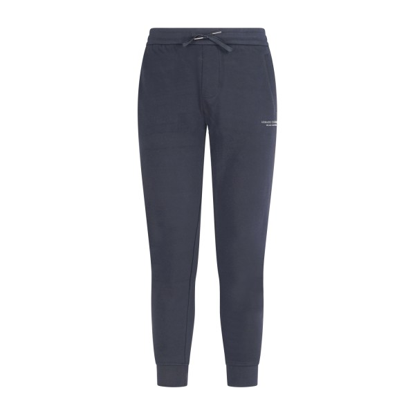 Armani Exchange - Pantalone tuta blu con logo sulla gamba per uomo | xm001299