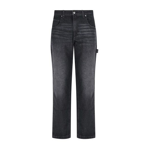 Dickies - Jeans nero Garyville 5 tasche con tasca laterale per uomo |