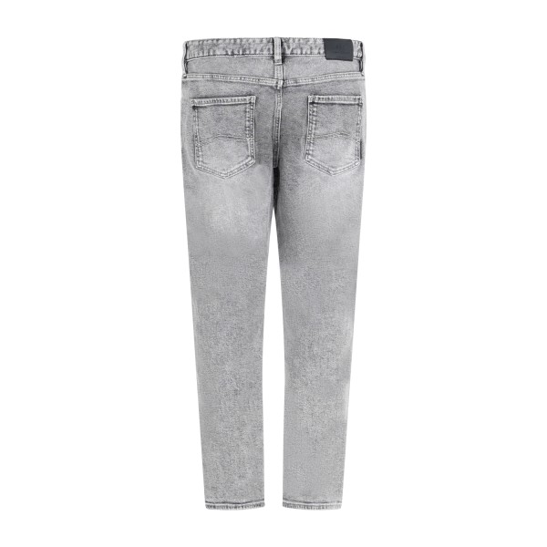 Armani Exchange - Jeans grigio 5 tasche stretch straight fit per uomo |