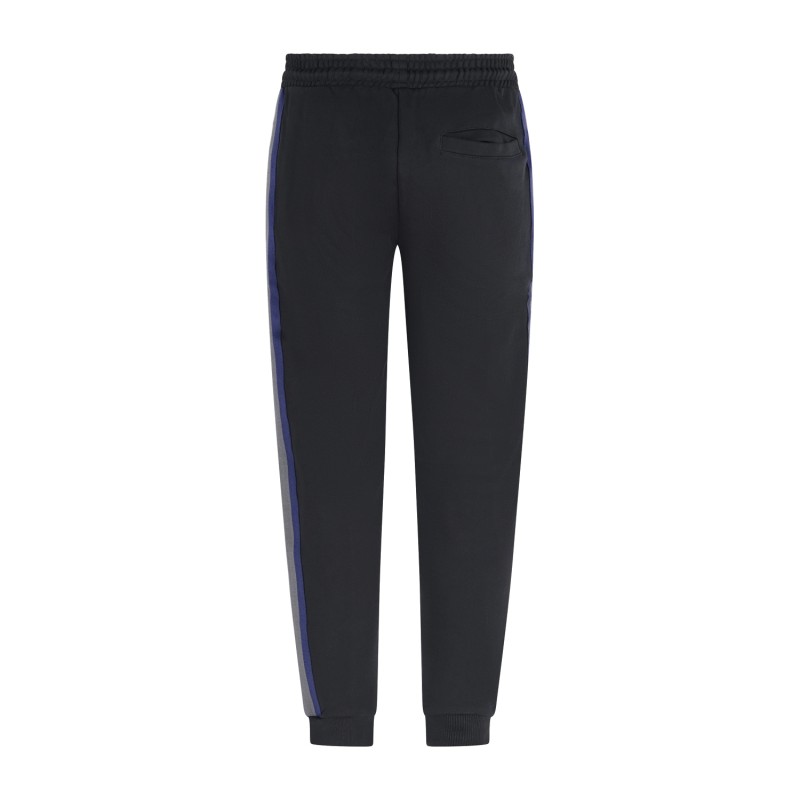 Richmond X - Pantalone tuta nero Dikod con sbande a contrasto laterali per uomo