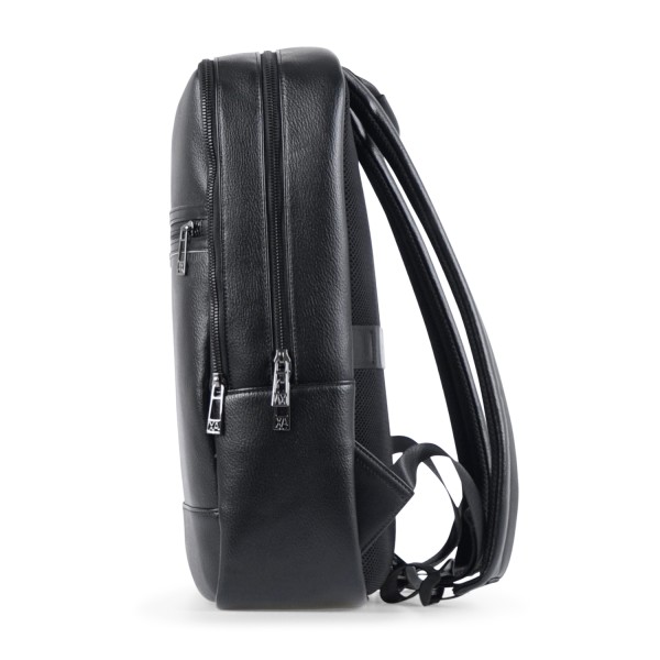 Armani Exchange - Zaino nero squadrato in ecopelle texturizzata per uomo |