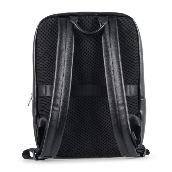 Armani Exchange - Zaino nero squadrato in ecopelle texturizzata per uomo |