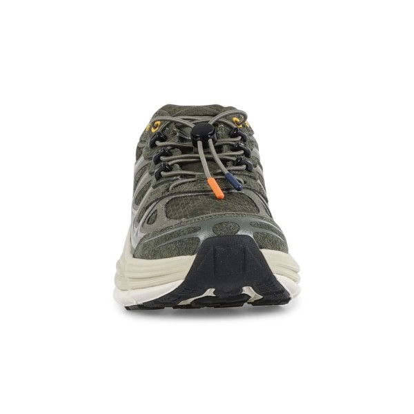 Barracuda - Sneakers verde in pelle scamosciato e tessuto tecnico Round one per