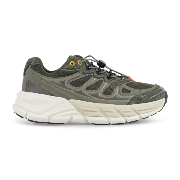 Barracuda - Sneakers verde in pelle scamosciato e tessuto tecnico Round one per
