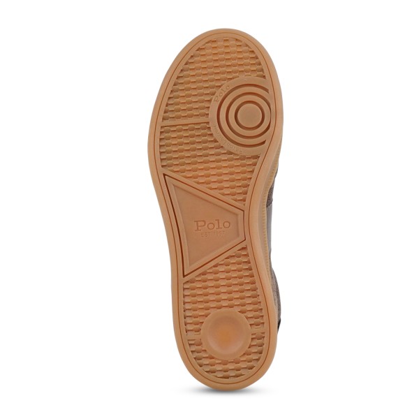 Polo Ralph Lauren - Sneakers marrone Heritage Aera in pelle scamosciata con