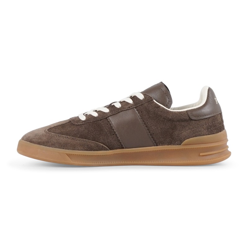 Polo Ralph Lauren - Sneakers marrone Heritage Aera in pelle scamosciata con