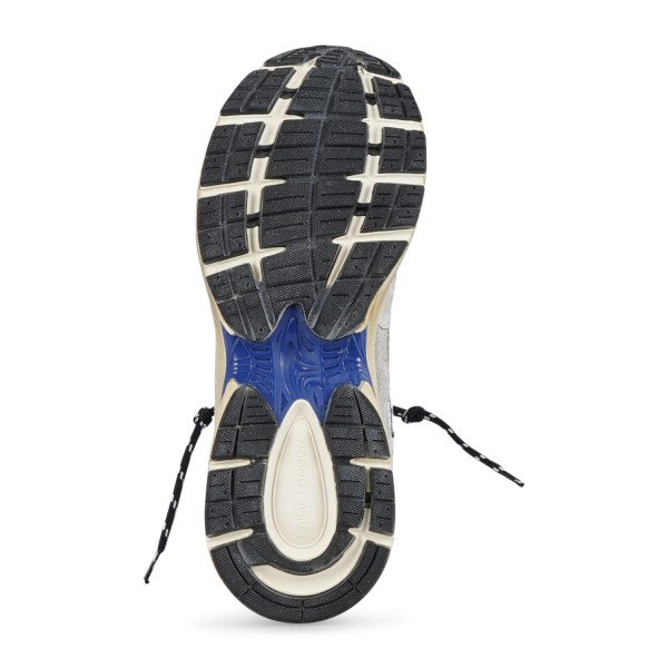 Crime London - Sneakers grigio in pelle Fugitive 9094 con inserti argento per