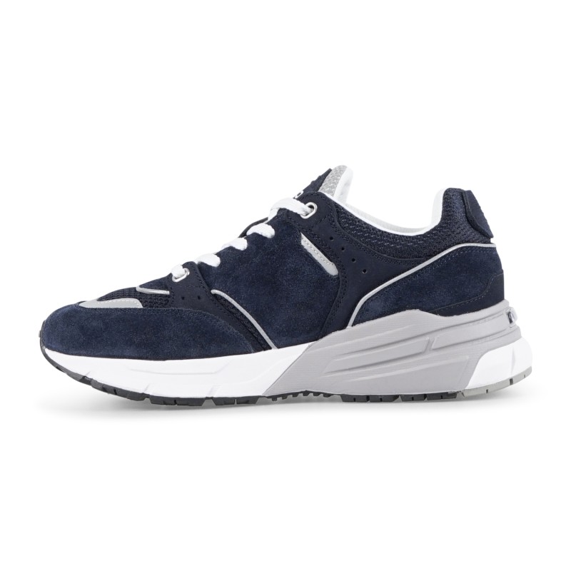 Polo Ralph Lauren - Sneakers blu Trackstr 250 in pelle scamosciata con patch