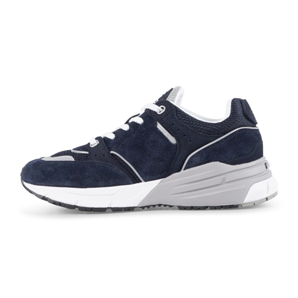 Polo Ralph Lauren - Sneakers blu Trackstr 250 in pelle scamosciata con patch