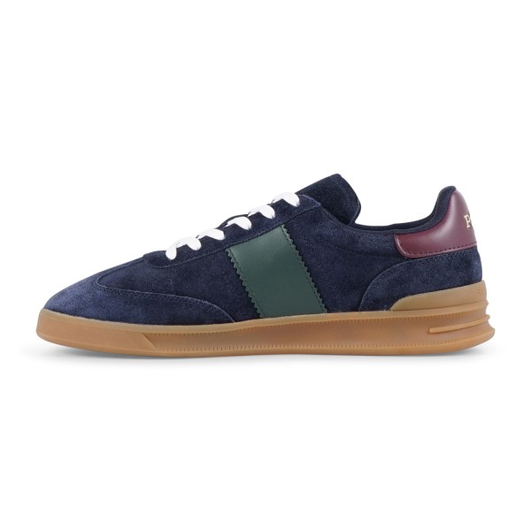 Polo Ralph Lauren - Sneakers blu Heritage Aera in pelle scamosciata con patch