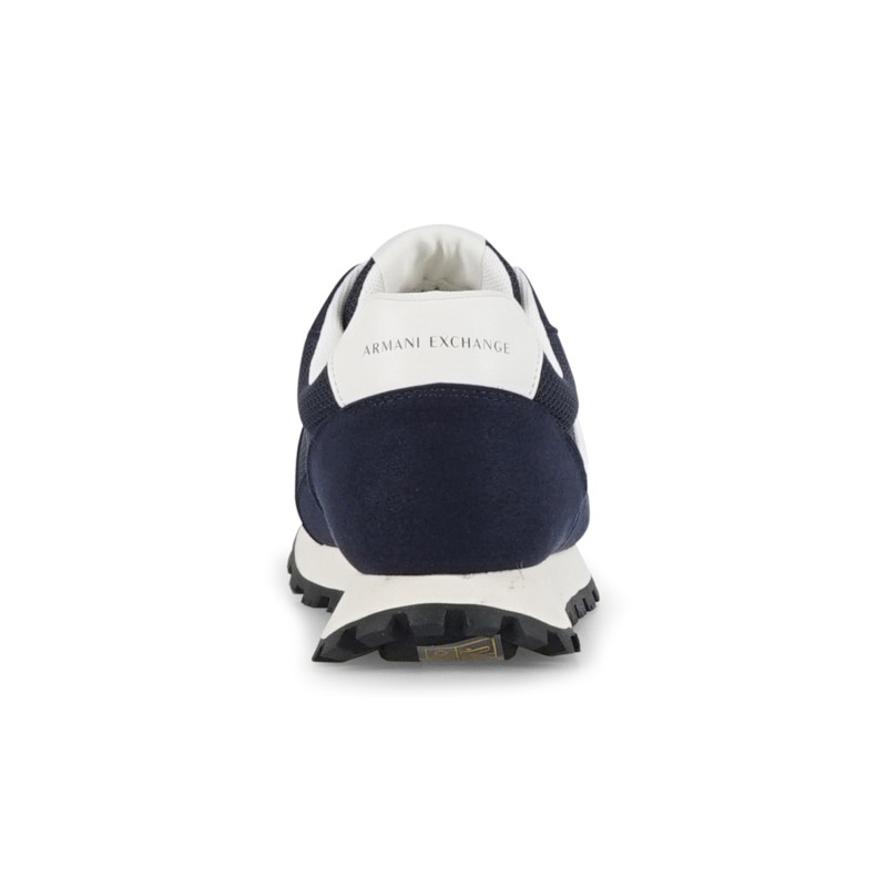 Armani Exchange - Sneakers blu con maxi logo AX laterale per uomo | xm001960