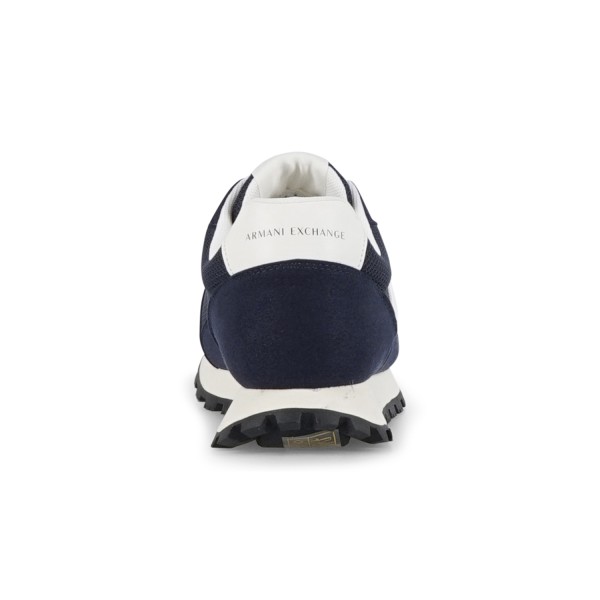Armani Exchange - Sneakers blu con maxi logo AX laterale per uomo | xm001960
