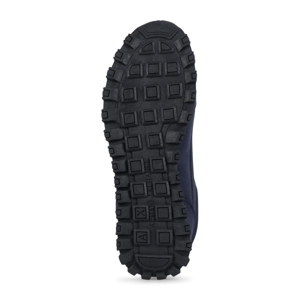Armani Exchange - Sneakers blu con maxi logo AX laterale per uomo | xm001960
