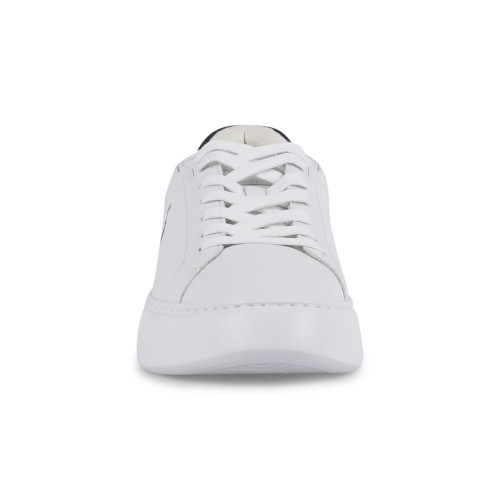 Polo Ralph Lauren - Sneakers bianca RLite Court in pelle martellata con tallone 2