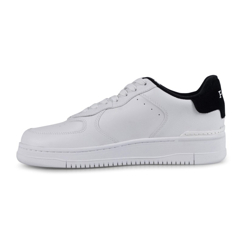 Polo Ralph Lauren - Sneakers bianca Masters crt in pelle con tallone a