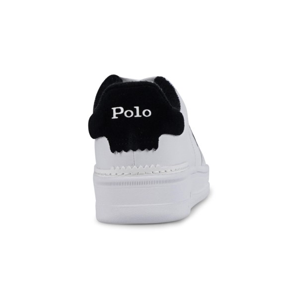 Polo Ralph Lauren - Sneakers bianca Masters crt in pelle con tallone a