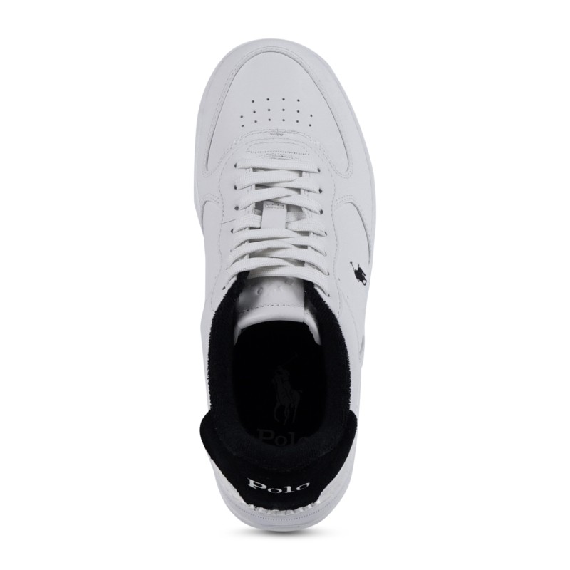 Polo Ralph Lauren - Sneakers bianca Masters crt in pelle con tallone a