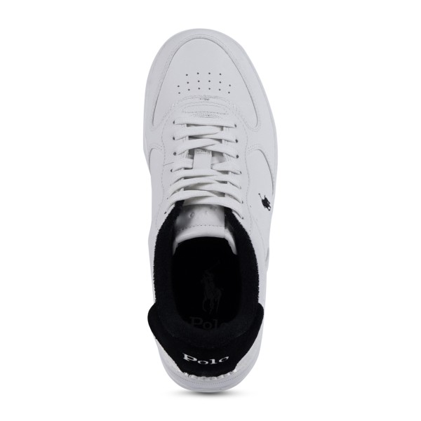 Polo Ralph Lauren - Sneakers bianca Masters crt in pelle con tallone a