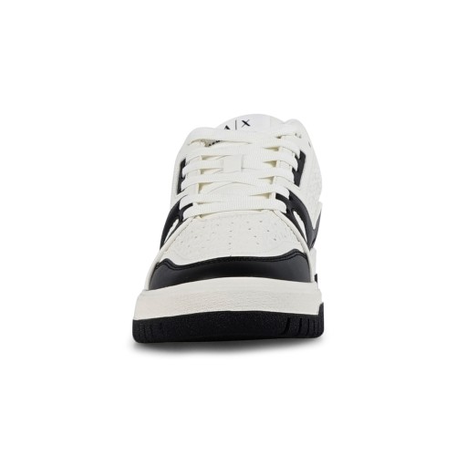 Armani Exchange - Sneakers bianca in pelle con inserti colorati per uomo | 2