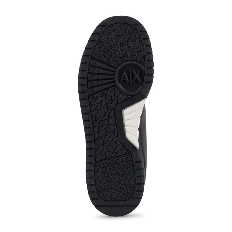 Armani Exchange - Sneakers bianca in pelle con inserti colorati per uomo |