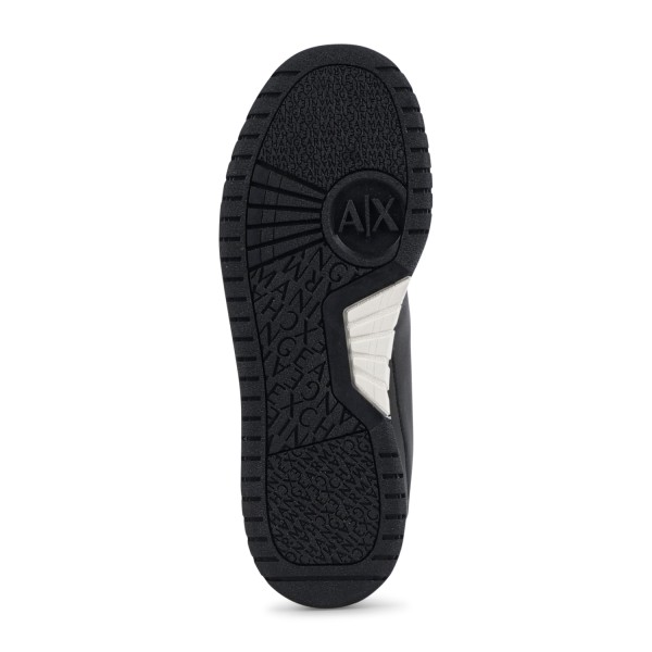 Armani Exchange - Sneakers bianca in pelle con inserti colorati per uomo |