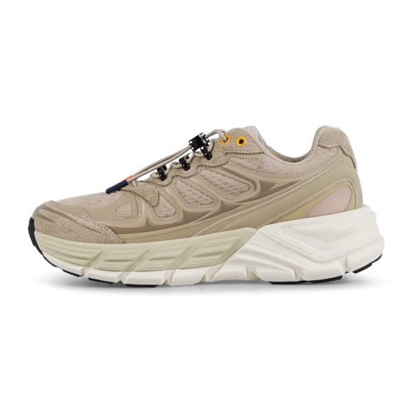 Barracuda - Sneakers beige in pelle scamosciato e tessuto tecnico Round one per