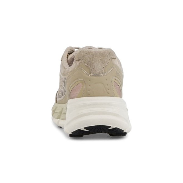 Barracuda - Sneakers beige in pelle scamosciato e tessuto tecnico Round one per