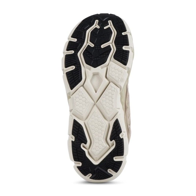 Barracuda - Sneakers beige in pelle scamosciato e tessuto tecnico Round one per