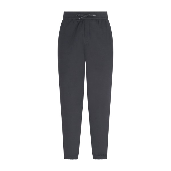 Armani Exchange - Pantalone tuta nera con bande logate A|X tono su tono per