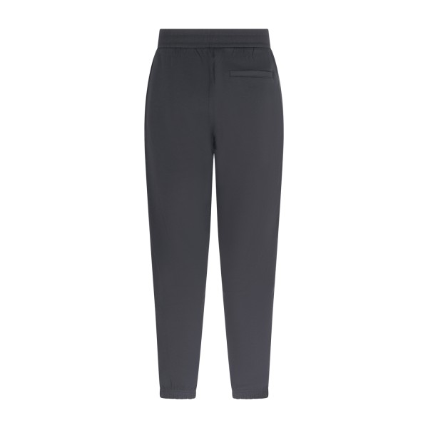Armani Exchange - Pantalone tuta nera con bande logate A|X tono su tono per