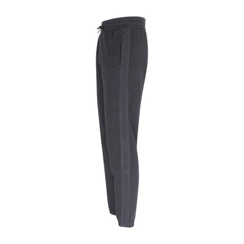 Armani Exchange - Pantalone tuta nera con bande logate A|X tono su tono per 2