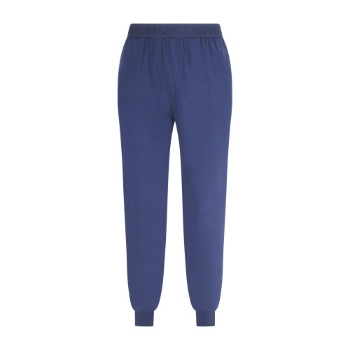 Polo Ralph Lauren - Pantalone blu in cotone con cinto elasticizato e logato per