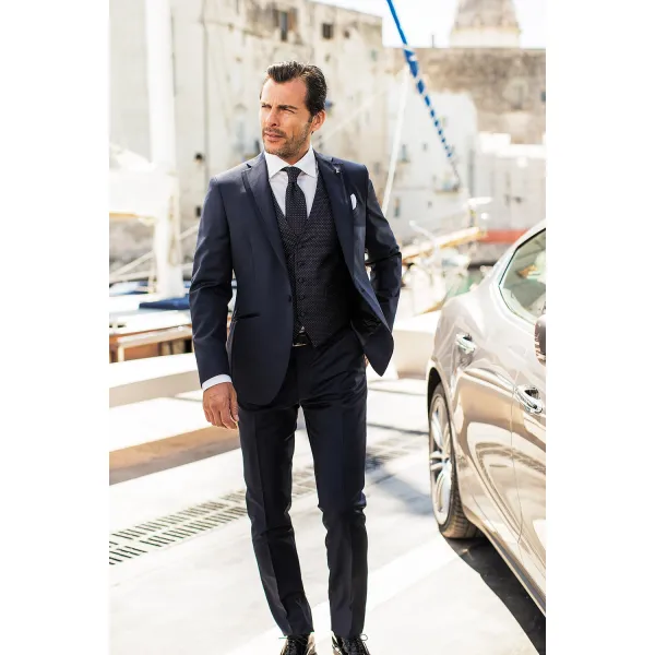 Sartoria Latorre Cerimonia - Abito classico blu per uomo | 