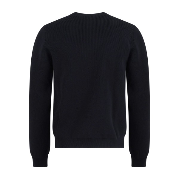 Unity - Maglione nero girocollo in tessuto tecnico per uomo | mauna air aw black