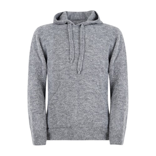 Officina36 - Maglione grigio con cappuccio per uomo | cuar46 grigio