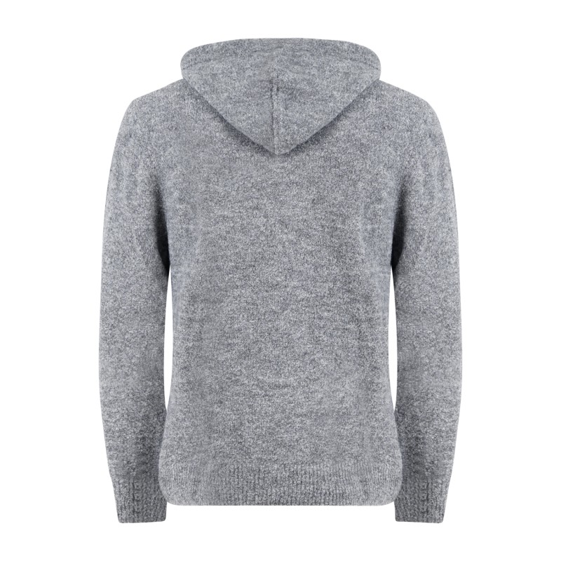 Officina36 - Maglione grigio con cappuccio per uomo | cuar46 grigio