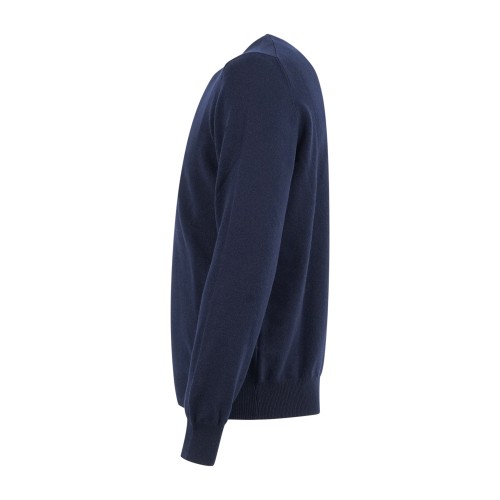 Gran Sasso - Maglione girocollo blu in cashmere per uomo | paricollo m/l 55167 2