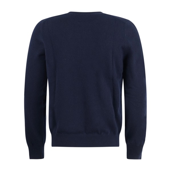 Gran Sasso - Maglione girocollo blu in cashmere per uomo | paricollo m/l 55167