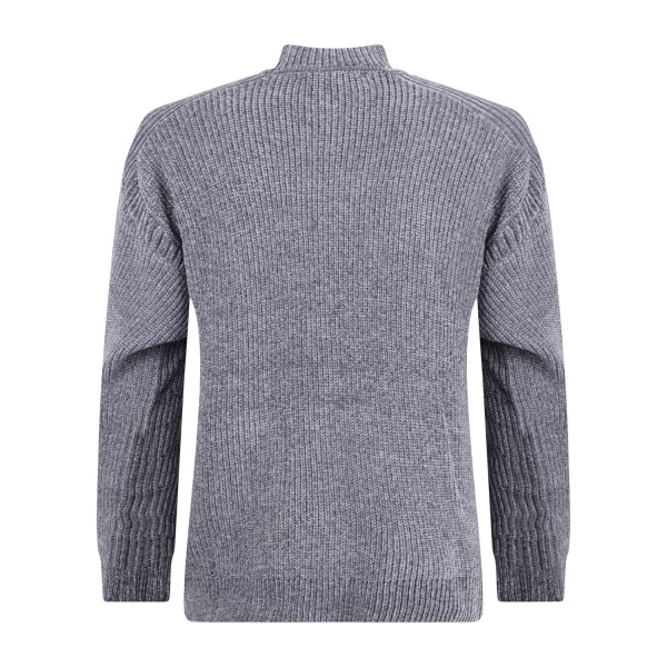 Daniele Alessandrini - Lupetto grigio in ciniglia per uomo | da1fw26m100