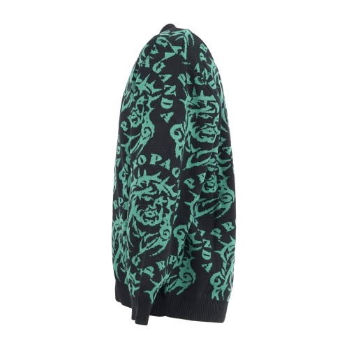 Propaganda - Maglione cardigan Sacred multicolore con scollo a V per uomo | 2