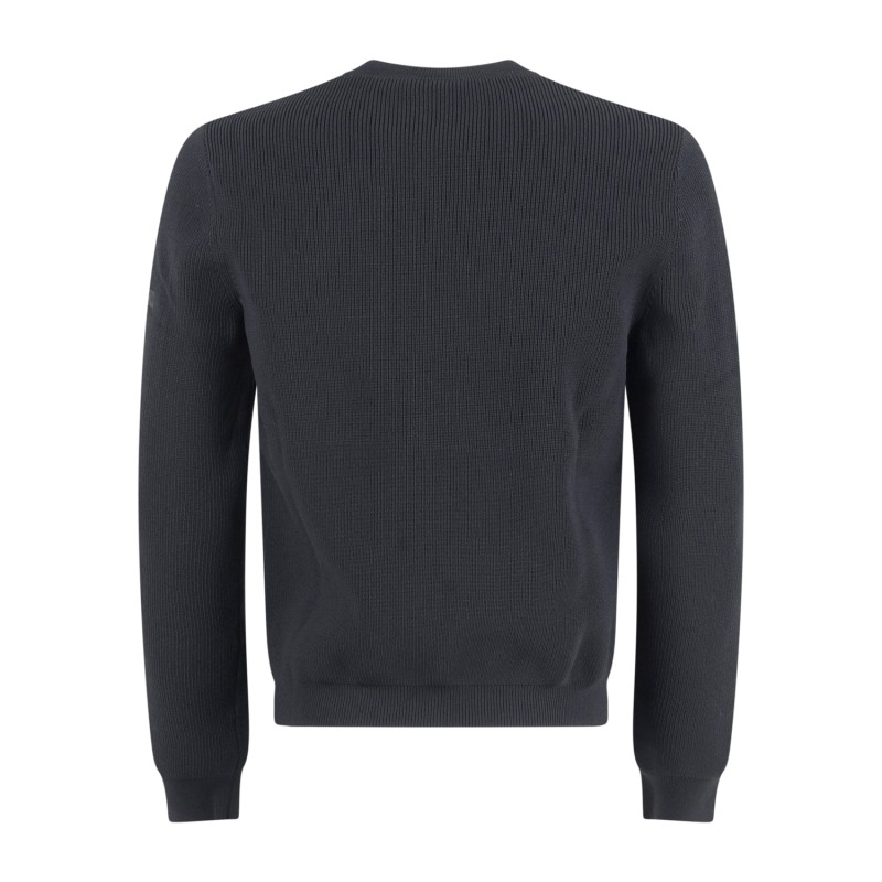 Unity - Maglione blu girocollo in tessuto tecnico per uomo | mauna air aw blu