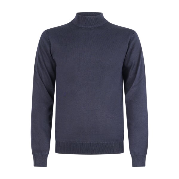 Hamaki-Ho - Lupetto blu con ricamo logo sul fondo per uomo | mi3158h by blu