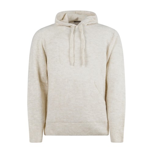 Officina36 - Maglione bianco con cappuccio per uomo | cuar46 bianco