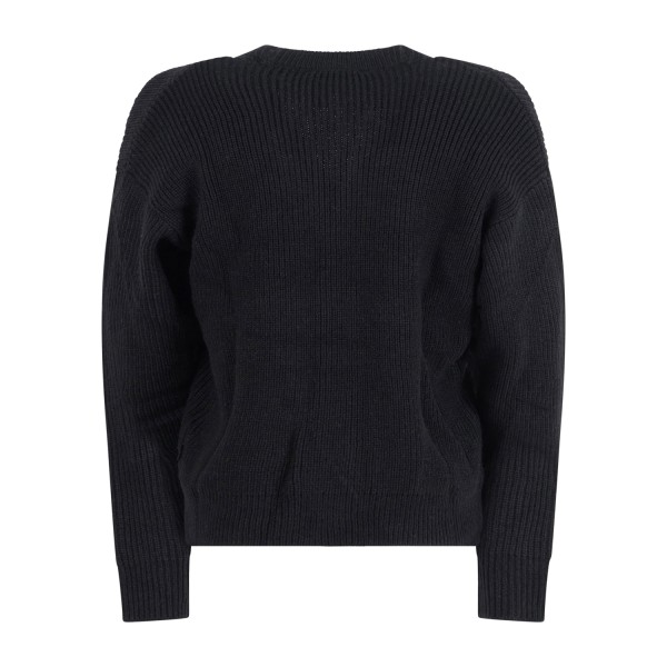 Hamaki-Ho - Cardigan nero con lavorazione a maglia per uomo | mi3182h ne black