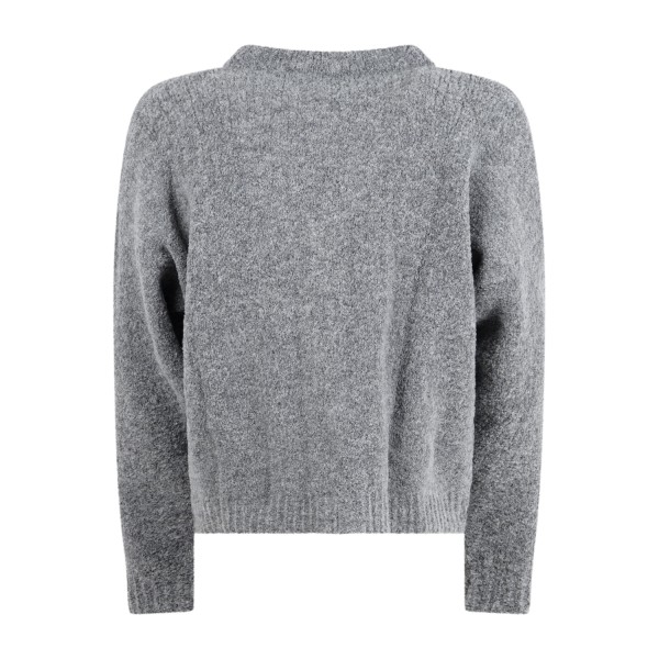 Marsem - Cardigan grigio in boucle in vestibilità over per uomo | mrsm177