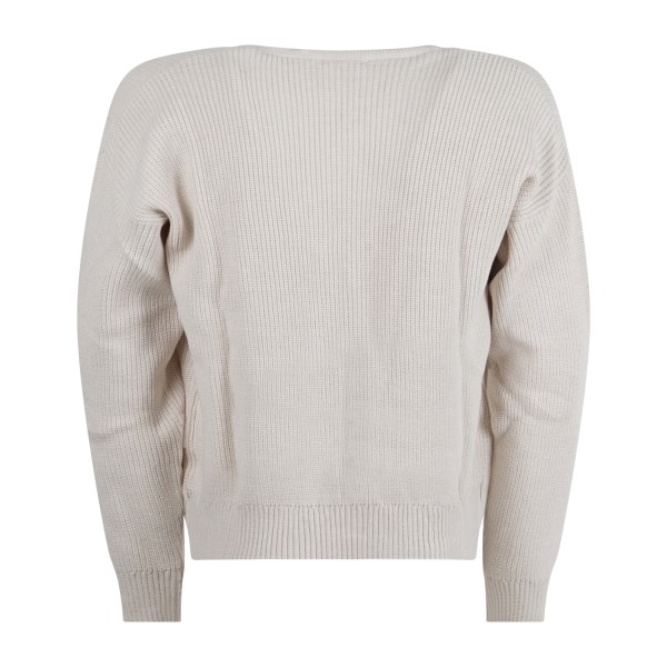 Officina36 - Cardigan beige in lana oversize per uomo | ar40 burro