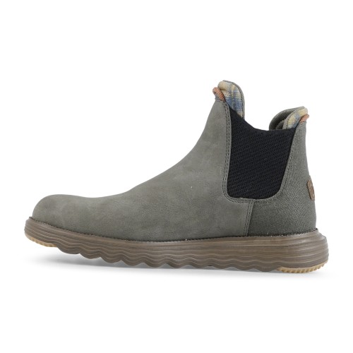 Hey Dude - Stivaletto verde in ecopelle effetto scamosciato per uomo | 42065 2