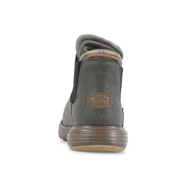 Hey Dude - Stivaletto verde in ecopelle effetto scamosciato per uomo | 42065