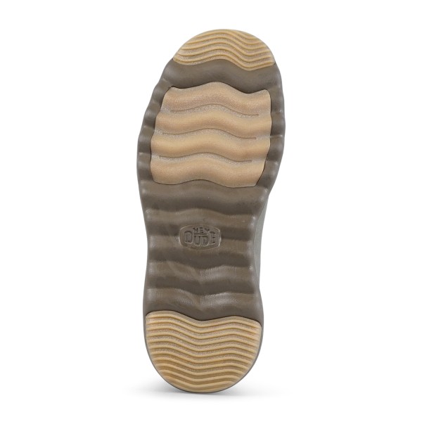 Hey Dude - Stivaletto verde in ecopelle effetto scamosciato per uomo | 42065