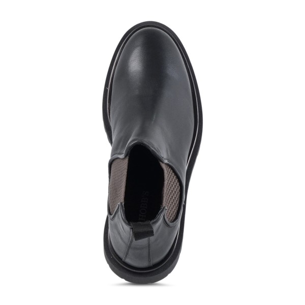Enry Hobb's - Stivaletto nero in pelle con elastico con para extralight per